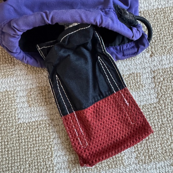 Gordini Vintage 90’s Insulated Ski Gloves Warm Winter Purple Black Leather Large - Picture 7 of 11